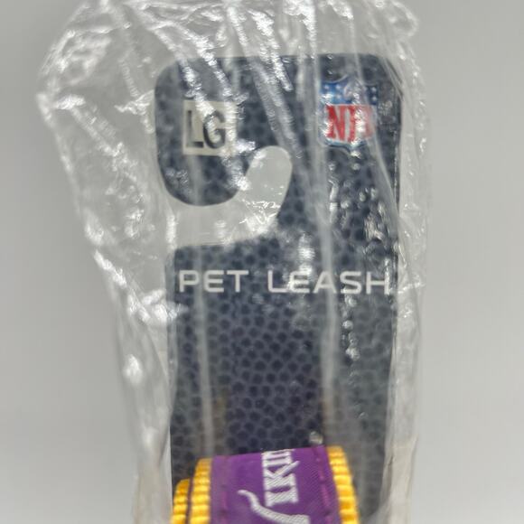 Minnesota Vikings Dog Leash Large Purple Yellow Nylon 6 Feet NEW - Picture 5 of 7